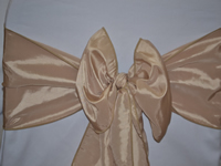 Taffeta Wedding Chair Sashes